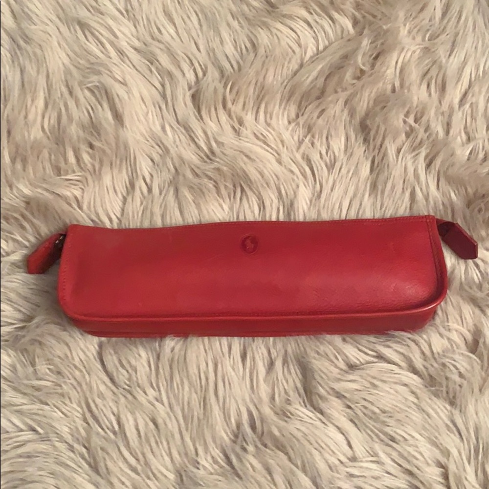 Ralph Lauren leather makeup bag